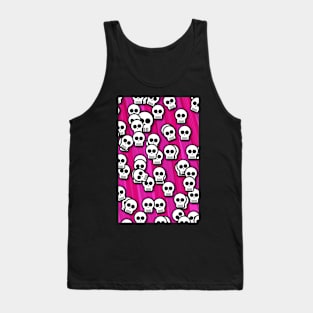 Skulls pink Tank Top